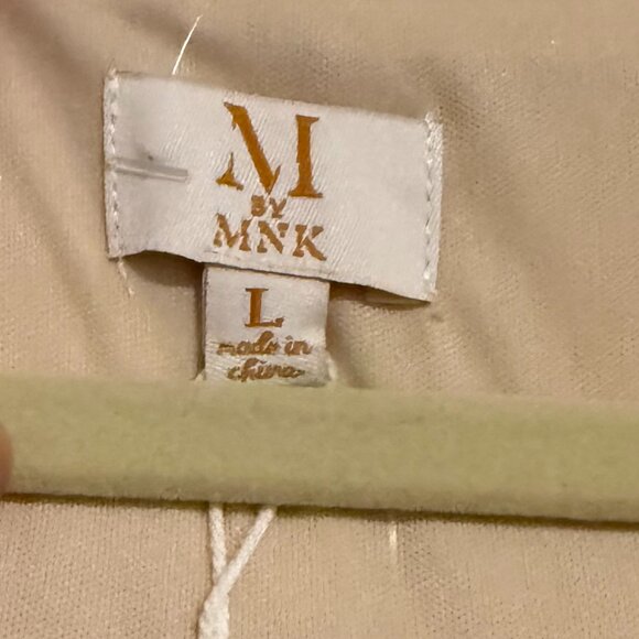 NWT M by MNK Champagne Sequin Dress Size L - Picture 5 of 12